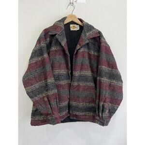 Vintage Earth Ragz Heavy Thick Coat Flannel plaid